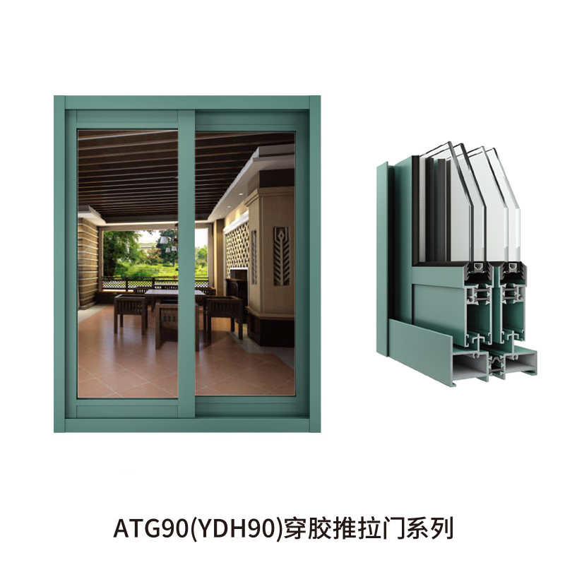 ATG90(YDH90)穿胶推拉门系列