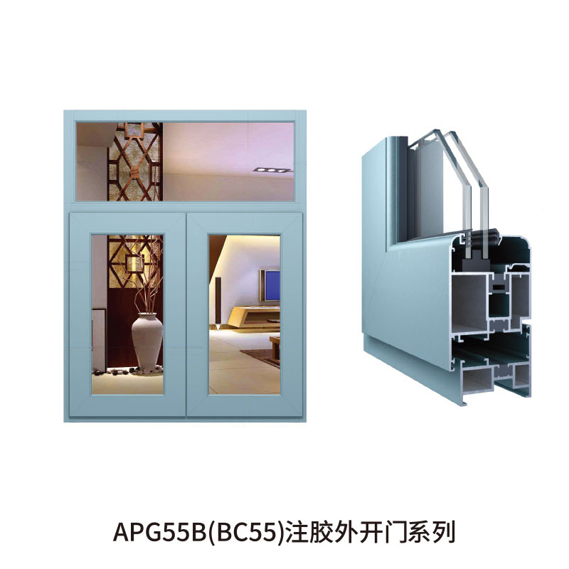 APG55B(BC55)注胶外开门系列