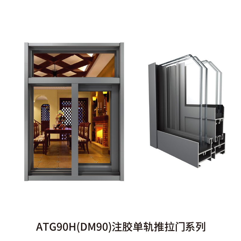 ATG90H(DM90)注胶单轨推拉门系列