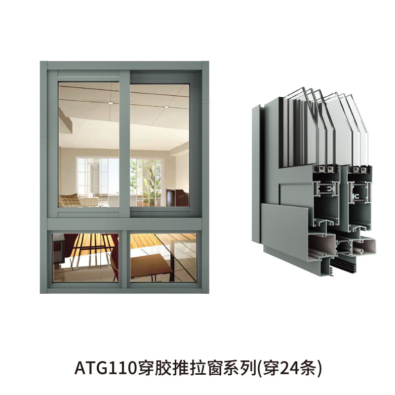 ATG110穿胶推拉窗系列(穿24条)